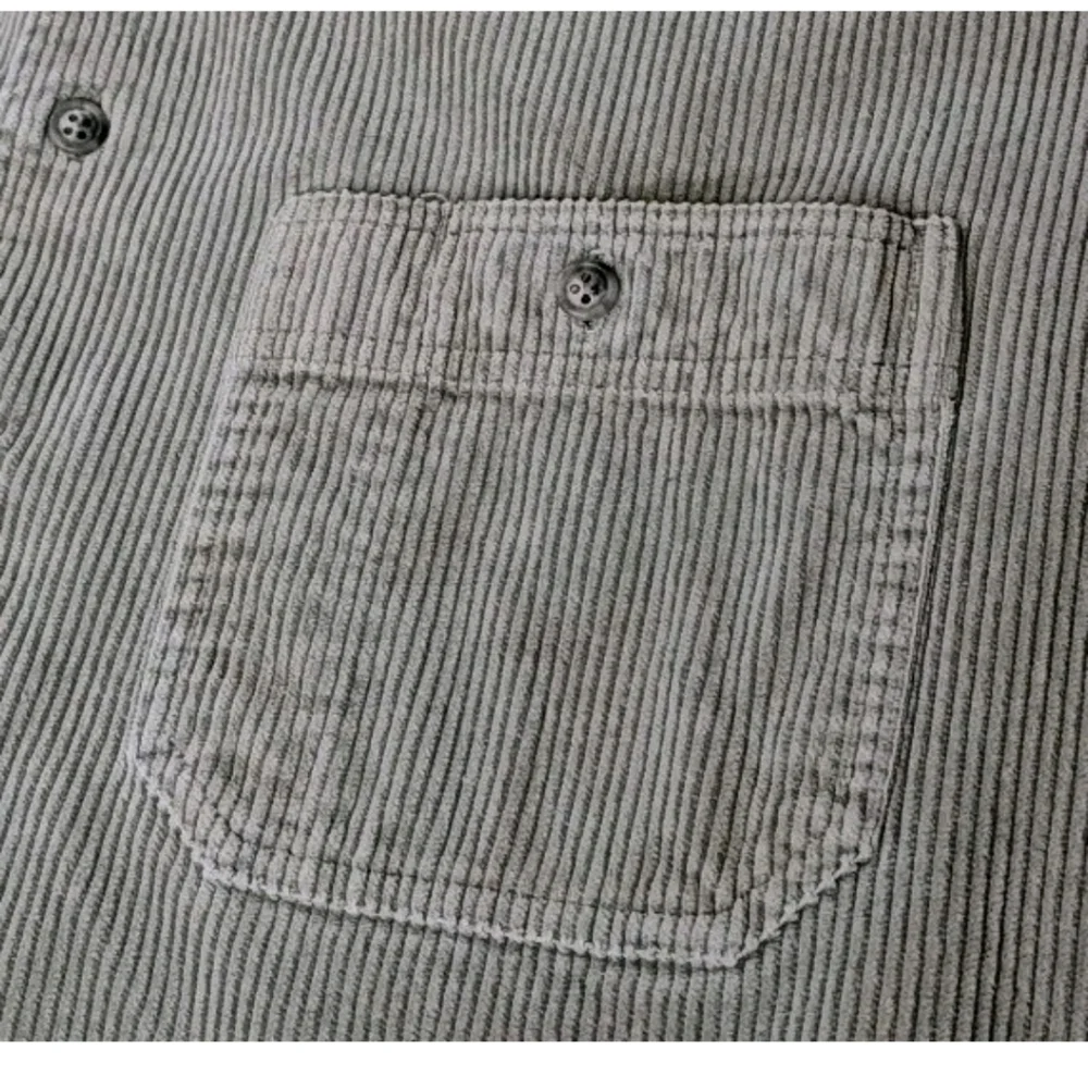 VTG 80s Banana Republic Safari Chore Work Field Corduroy Shirt Med Brown Tan